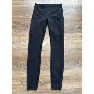 Lululemon Speed Up Tight Womens 4 Black Stretch Running Yoga Athleisure W5AWBS
